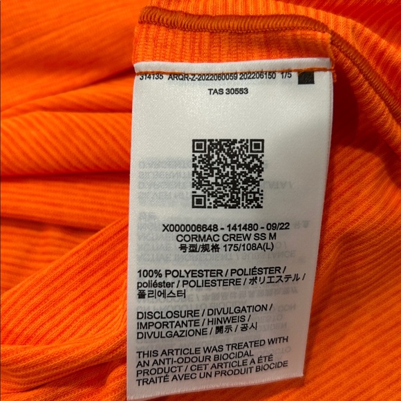 Arc’teryx orange short sleeve shirt mens size large - Picture 7 of 12